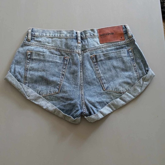 One Teaspoon Bandits Denim Shorts - Size 30 - Picture 2 of 6